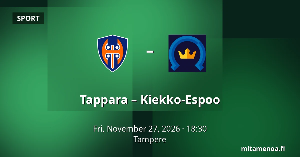 Tappara – Kiekko-Espoo — Tampere