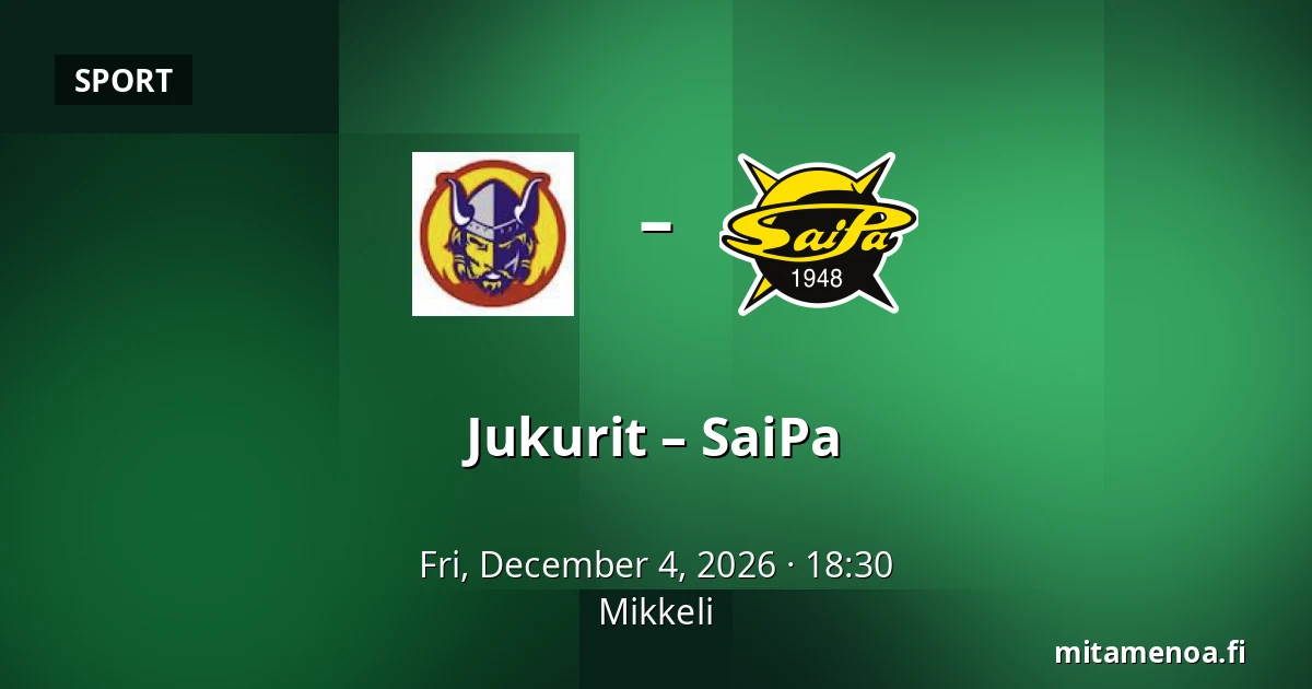 Jukurit – SaiPa — Mikkeli