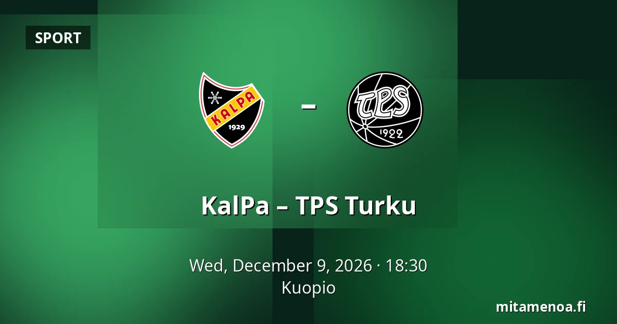 KalPa – TPS Turku — Kuopio