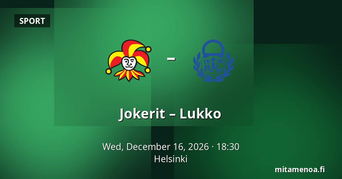 Jokerit – Lukko — Helsinki