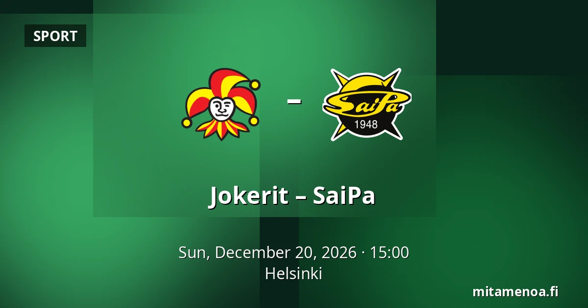 Jokerit – SaiPa — Helsinki