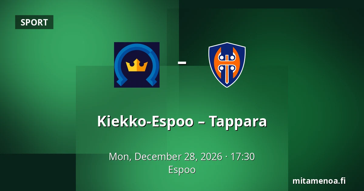 Kiekko-Espoo – Tappara — Espoo