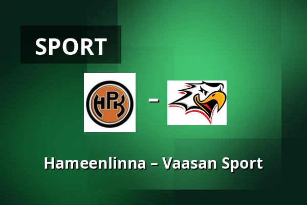 Hameenlinna – Vaasan Sport — Hämeenlinna