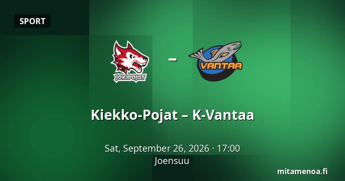 Kiekko-Pojat – K-Vantaa — Joensuu