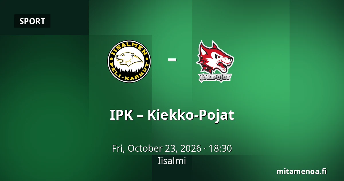 IPK – Kiekko-Pojat — Iisalmi