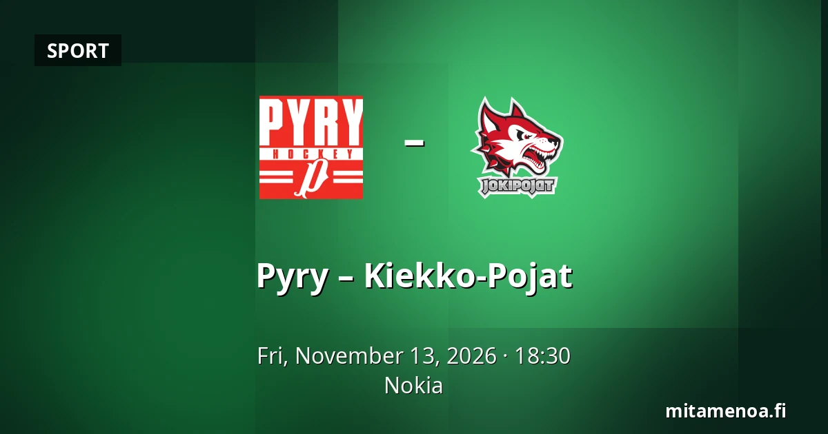 Pyry – Kiekko-Pojat — Nokia