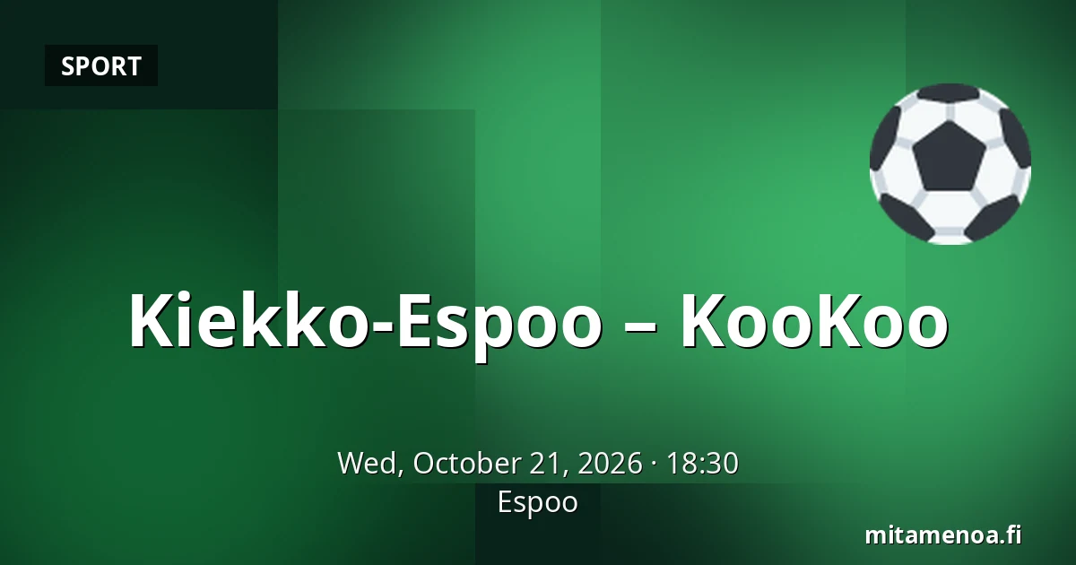 Kiekko-Espoo – KooKoo — Espoo