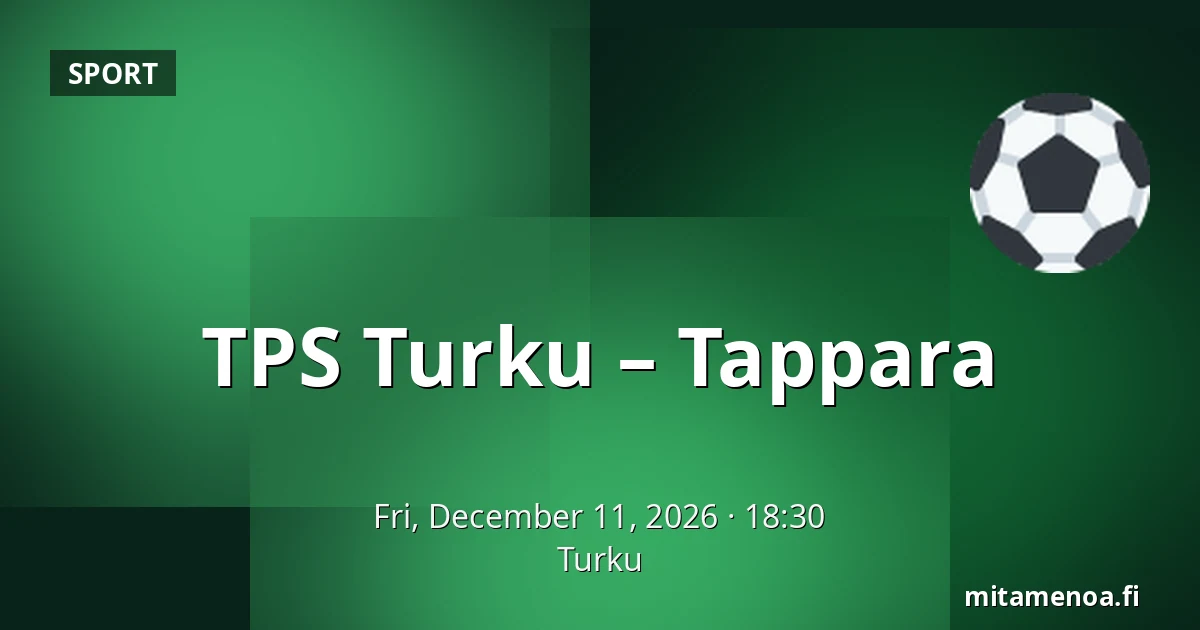 TPS Turku – Tappara — Turku