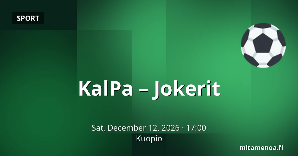 KalPa – Jokerit — Kuopio