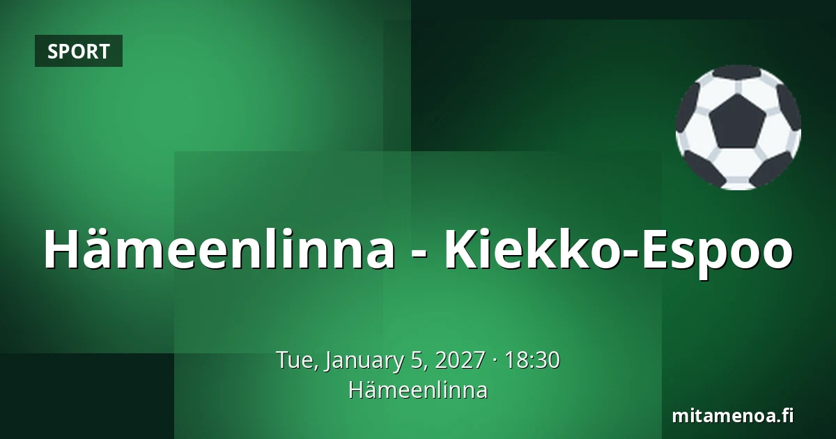 Hameenlinna – Kiekko-Espoo — Hämeenlinna
