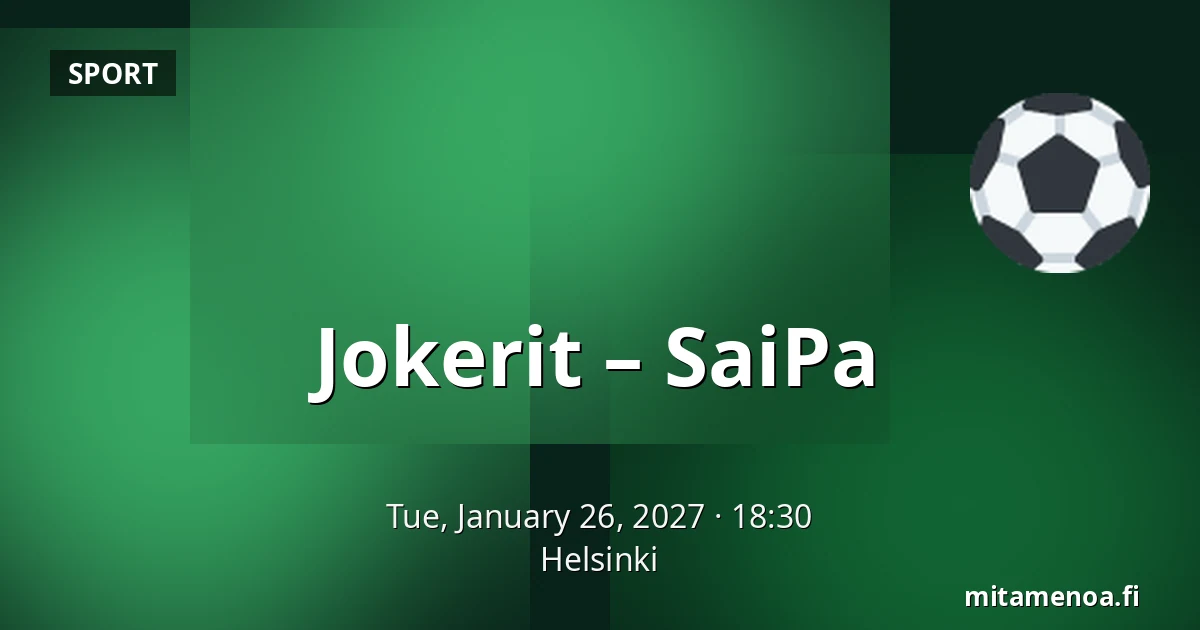 Jokerit – SaiPa — Helsinki