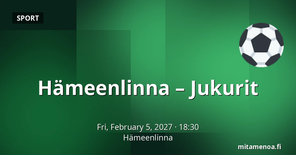 Hameenlinna – Jukurit — Hämeenlinna