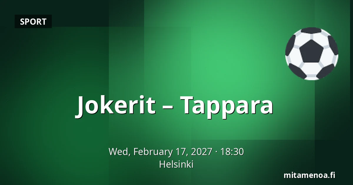 Jokerit – Tappara — Helsinki