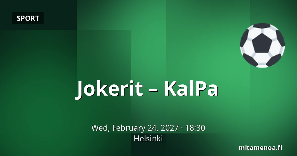 Jokerit – KalPa — Helsinki