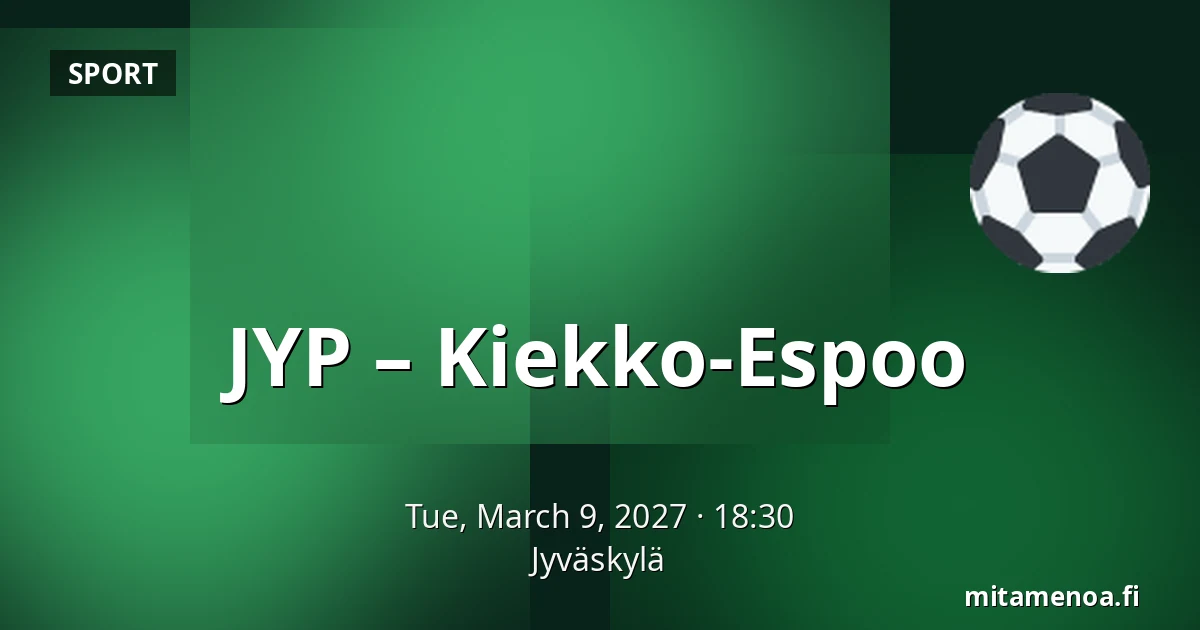 JYP – Kiekko-Espoo — Jyväskylä