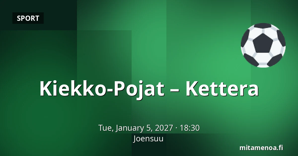 Kiekko-Pojat – Kettera — Joensuu