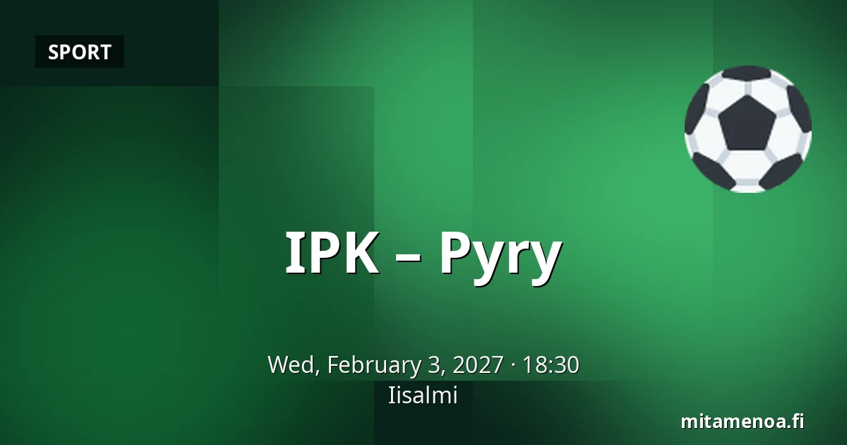 IPK – Pyry — Iisalmi