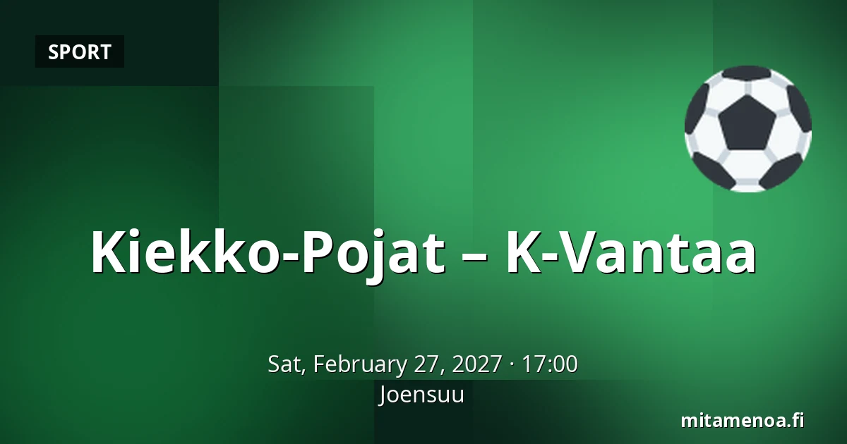 Kiekko-Pojat – K-Vantaa — Joensuu
