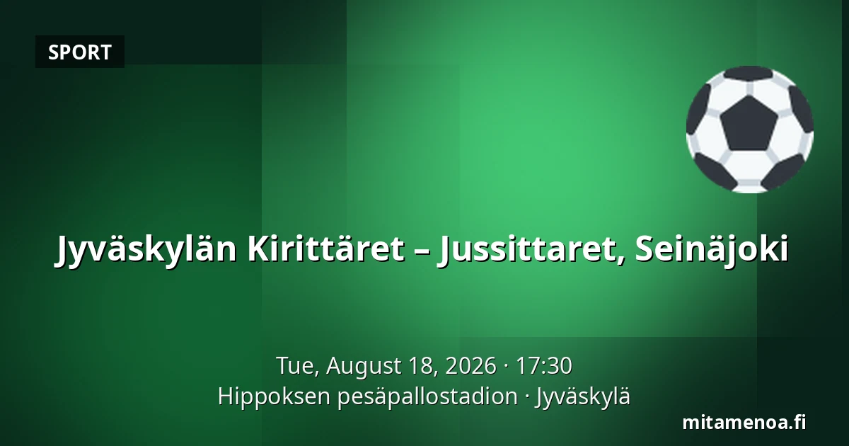 Jyväskylän Kirittäret – Jussittaret, Seinäjoki — Hippoksen pesäpallostadion, Jyväskylä