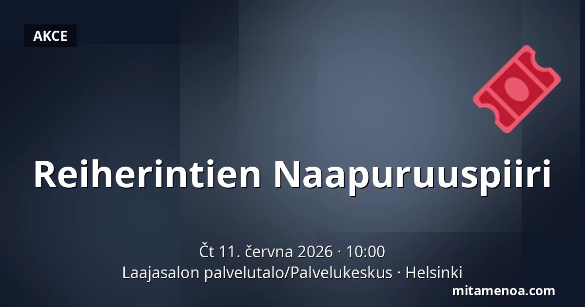 Reiherintien Naapuruuspiiri — Laajasalon palvelutalo/Palvelukeskus, Helsinki