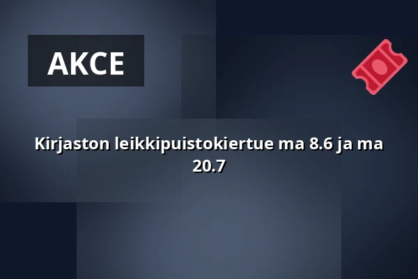 Kirjaston leikkipuistokiertue ma 8.6 ja ma 20.7 — Leikkipuisto Maunula, Helsinki