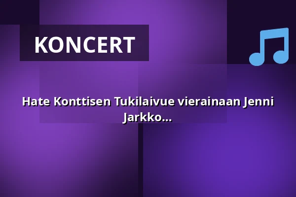 Hate Konttisen Tukilaivue vierainaan Jenni Mustajärvi, Paleface, Pauli Hanhiniemi, Jarkko Caven ja Maria Hjelt — Kulttuuritalo Telakka, Tampere