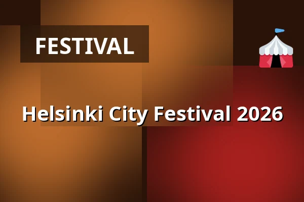 Helsinki City Festival 2026 — Nordis, Helsinki