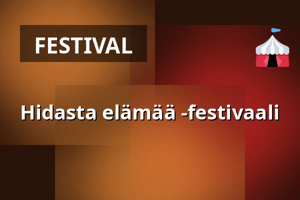 Hidasta elämää -festivaali — Vinhan kirjakauppa, Ruovesi
