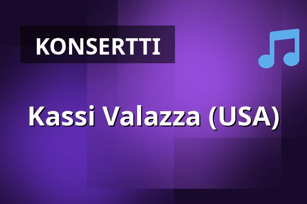 Kassi Valazza (USA) — Kulttuuritalo Telakka, Tampere