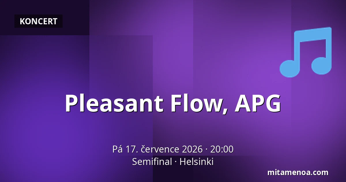 Pleasant Flow, APG — Semifinal, Helsinki