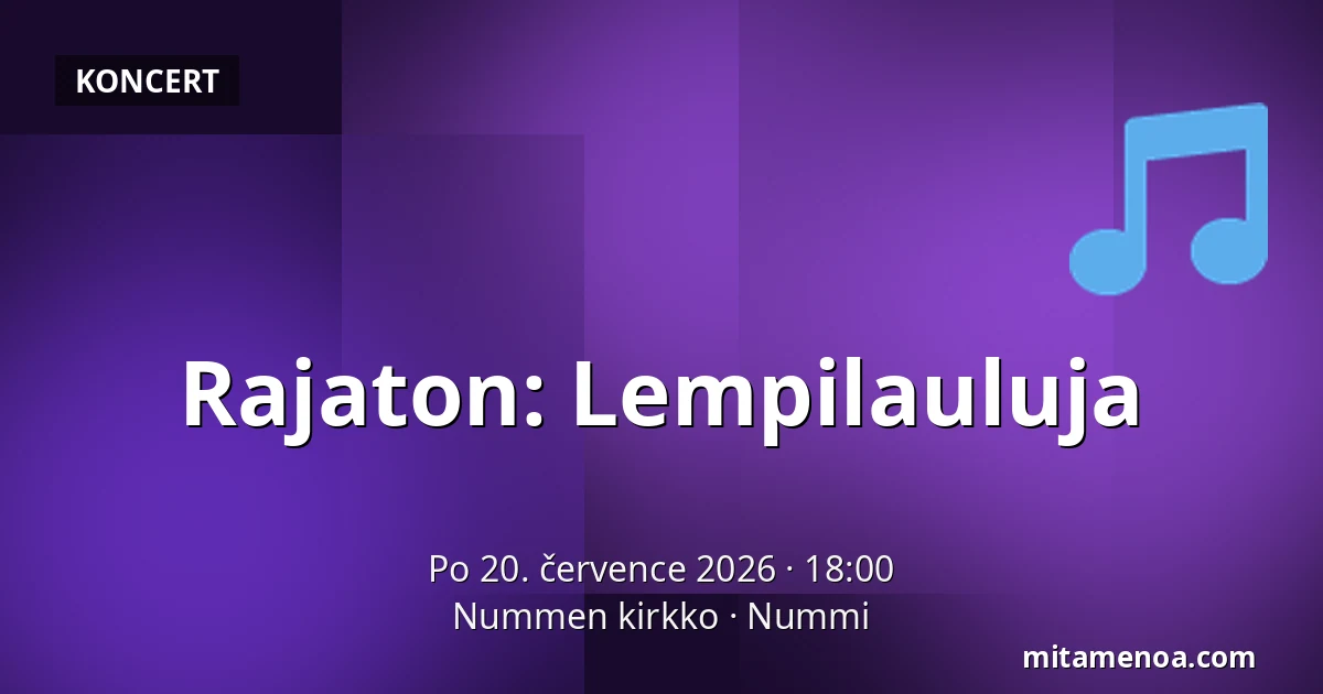 Rajaton: Lempilauluja — Nummen kirkko, Nummi