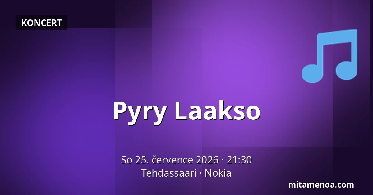 Pyry Laakso — Tehdassaari, Nokia