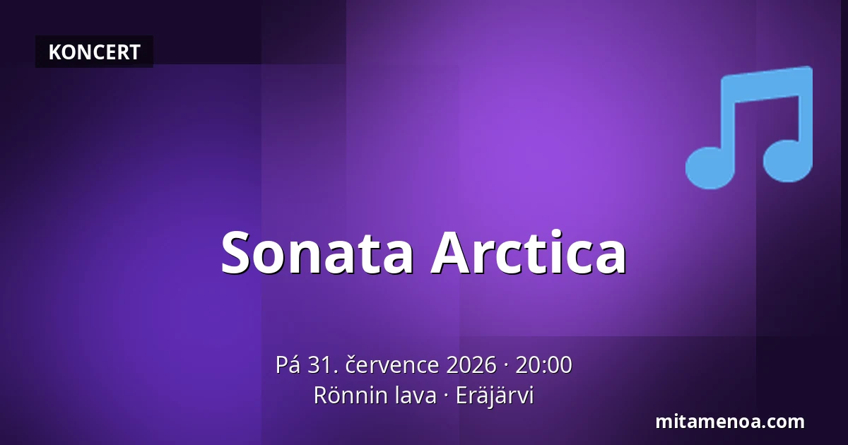 Sonata Arctica — Rönnin lava, Eräjärvi
