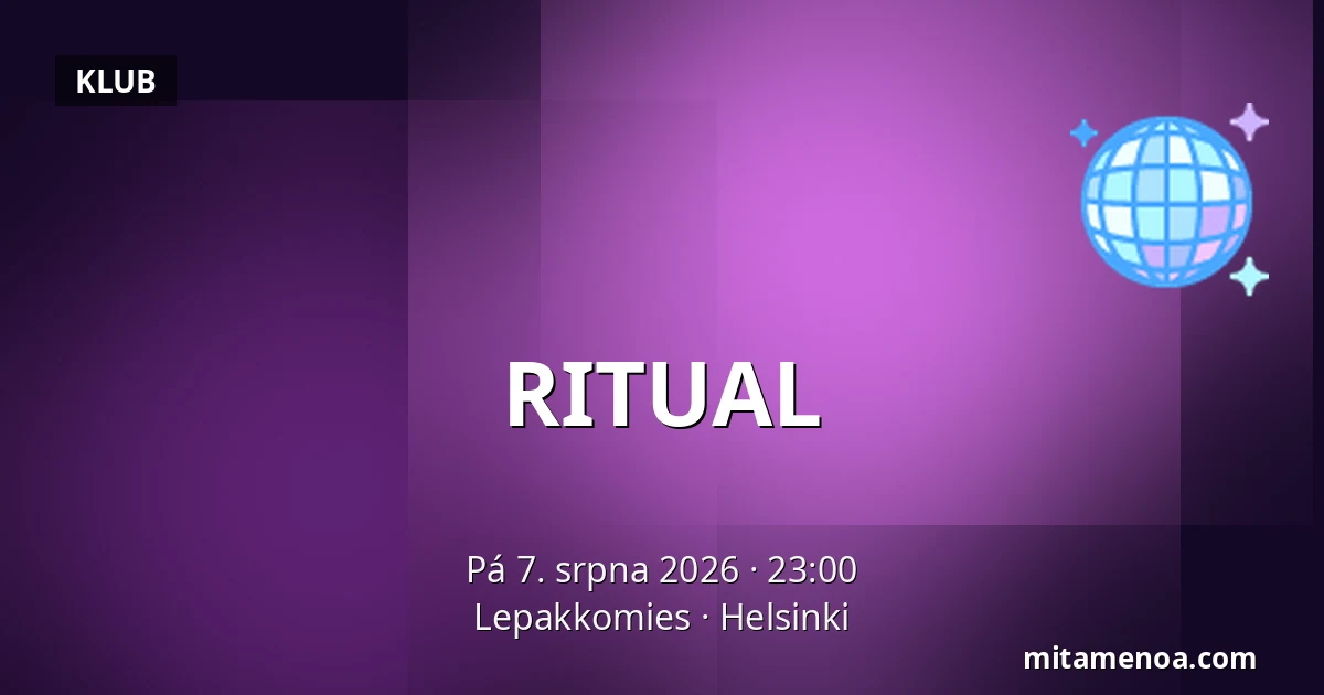 RITUAL — Lepakkomies, Helsinki