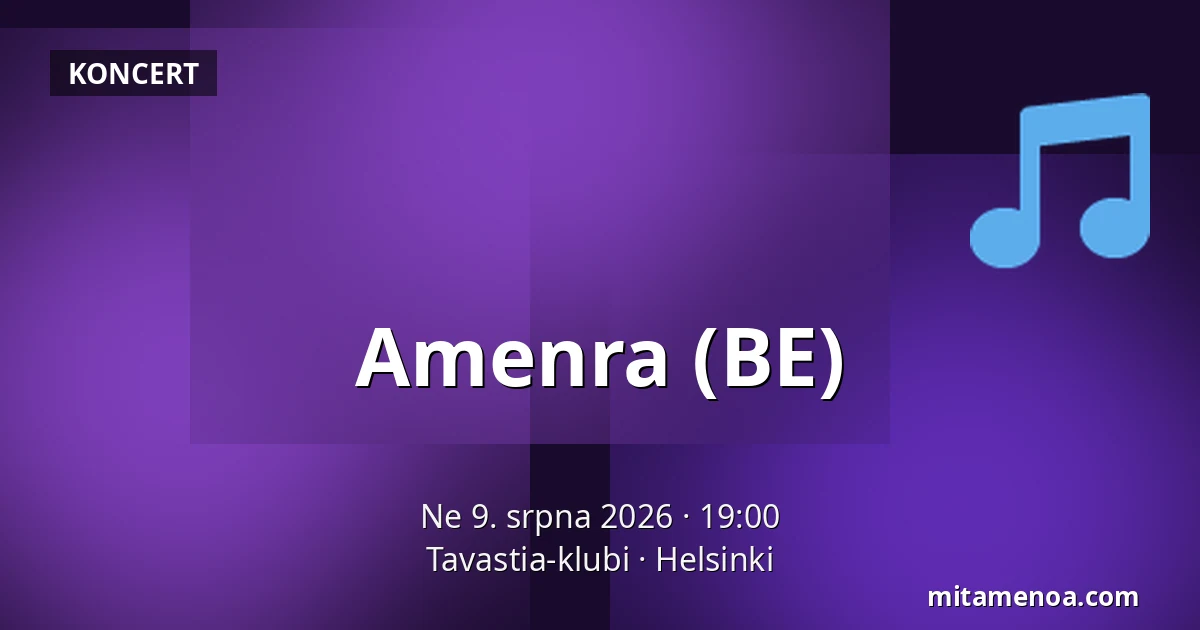 Amenra (BE) — Tavastia-klubi, Helsinki