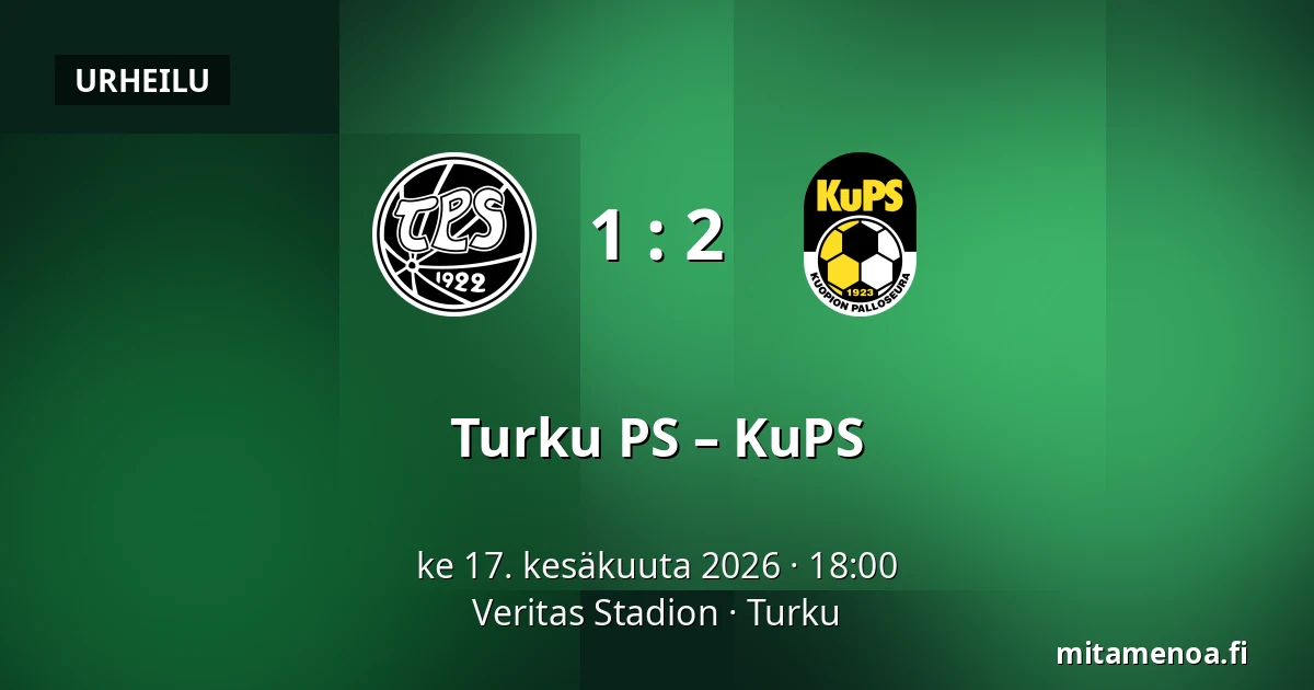 Turku PS – KuPS — Veritas Stadion, Turku