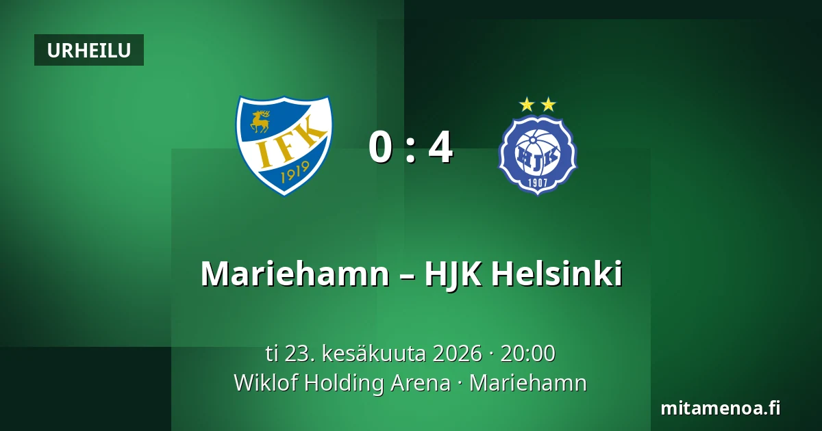 Mariehamn – HJK Helsinki — Wiklof Holding Arena, Maarianhamina