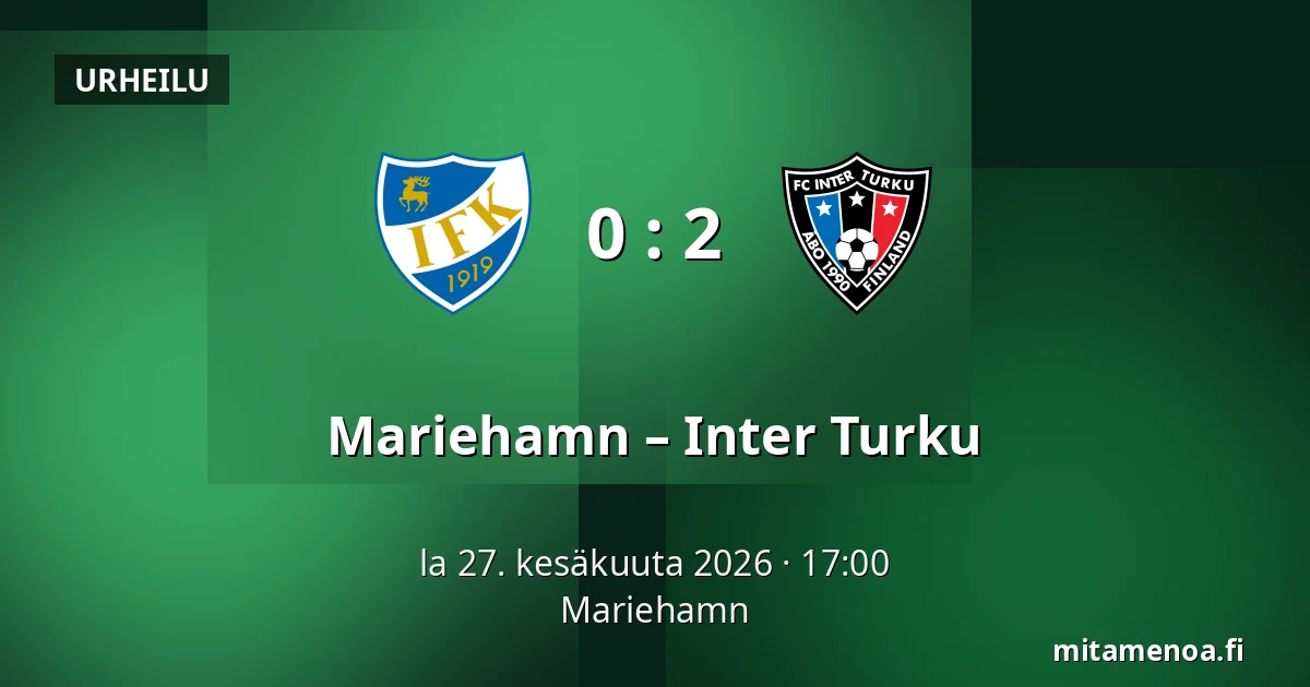 Mariehamn – Inter Turku — Maarianhamina