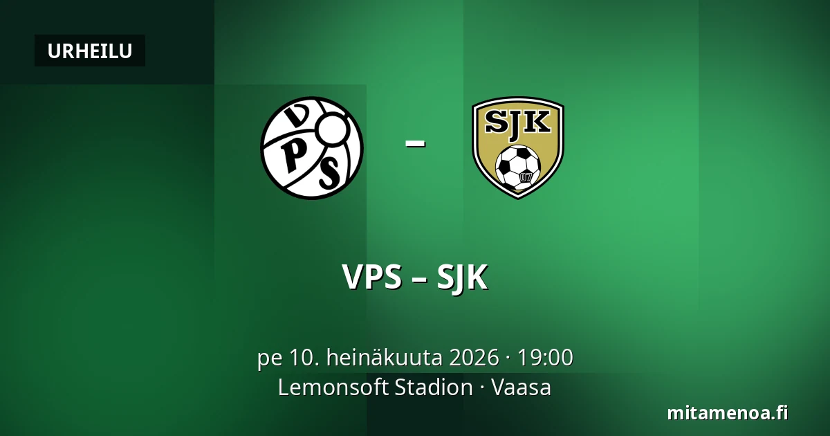 VPS – SJK — Lemonsoft Stadion, Vaasa