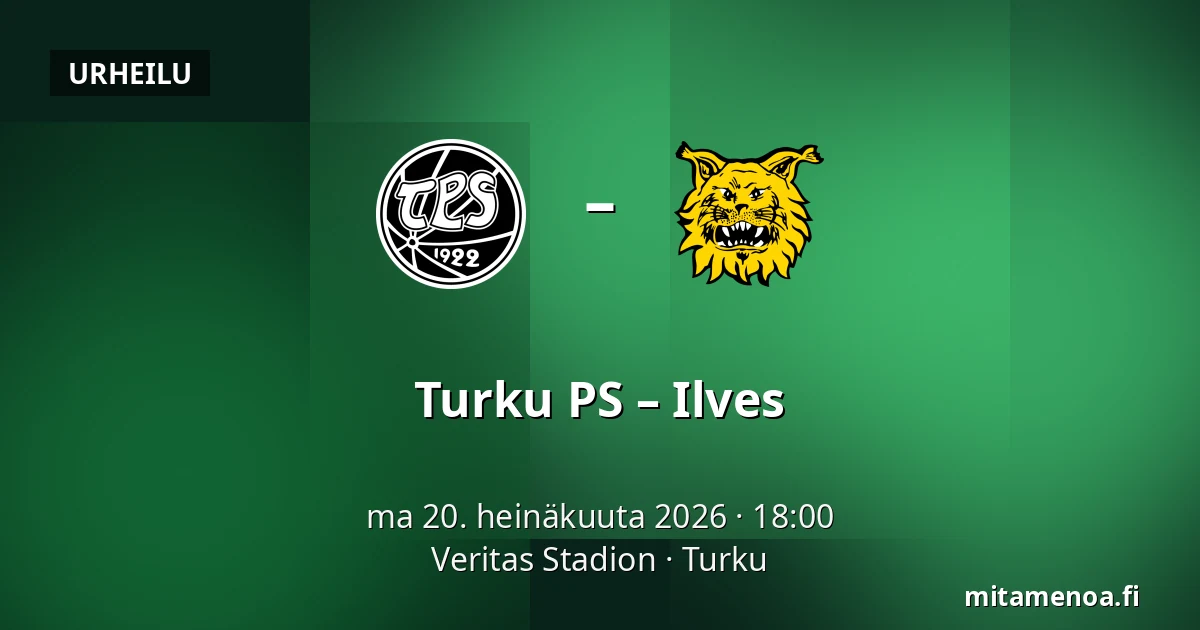 Turku PS – Ilves — Veritas Stadion, Turku