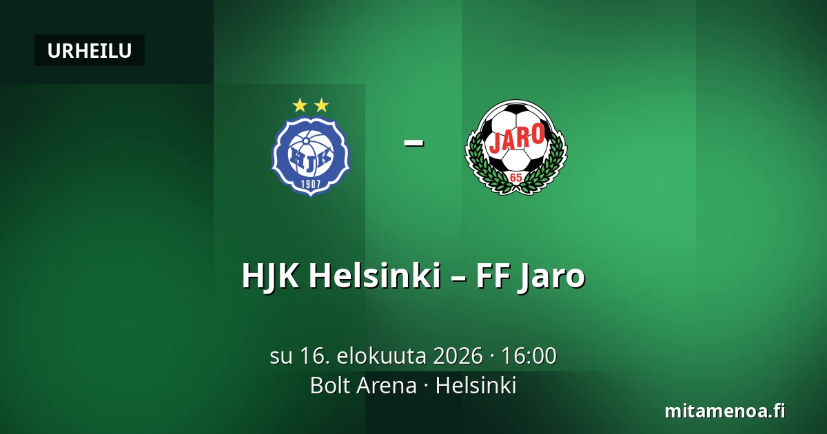 HJK Helsinki – FF Jaro — Bolt Arena, Helsinki