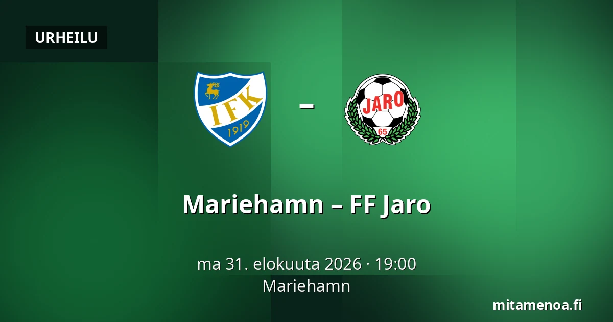 Mariehamn – FF Jaro — Maarianhamina