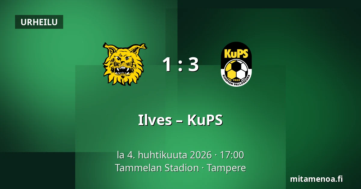 Ilves – KuPS — Tammelan Stadion, Tampere