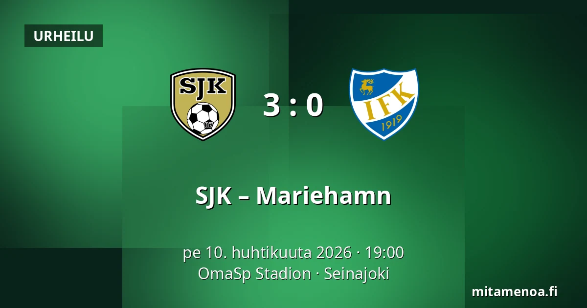 SJK – Mariehamn — OmaSp Stadion, Seinajoki