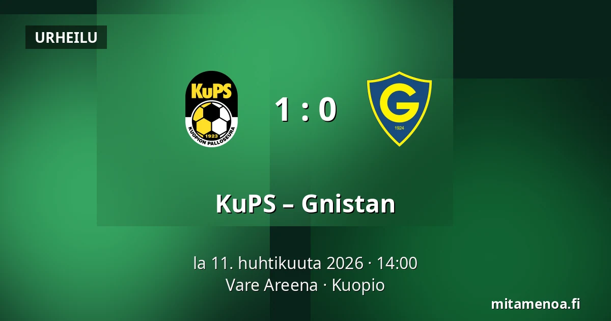 KuPS – Gnistan — Vare Areena, Kuopio