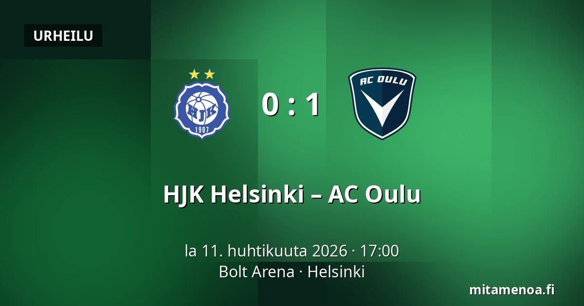 HJK Helsinki – AC Oulu — Bolt Arena, Helsinki