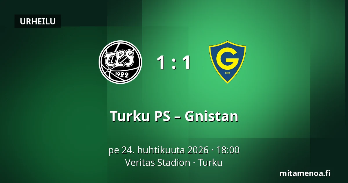 Turku PS – Gnistan — Veritas Stadion, Turku
