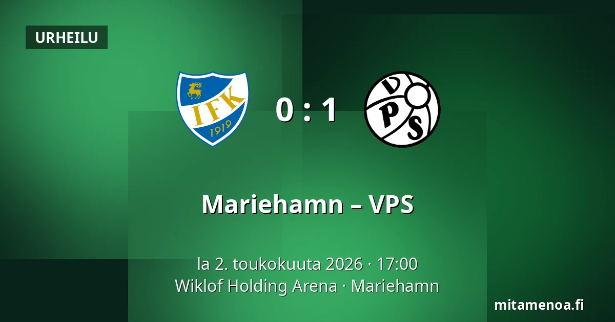 Mariehamn – VPS — Wiklof Holding Arena, Maarianhamina