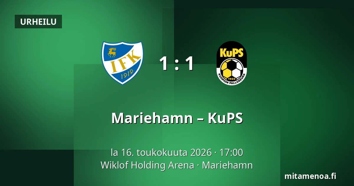 Mariehamn – KuPS — Wiklof Holding Arena, Maarianhamina