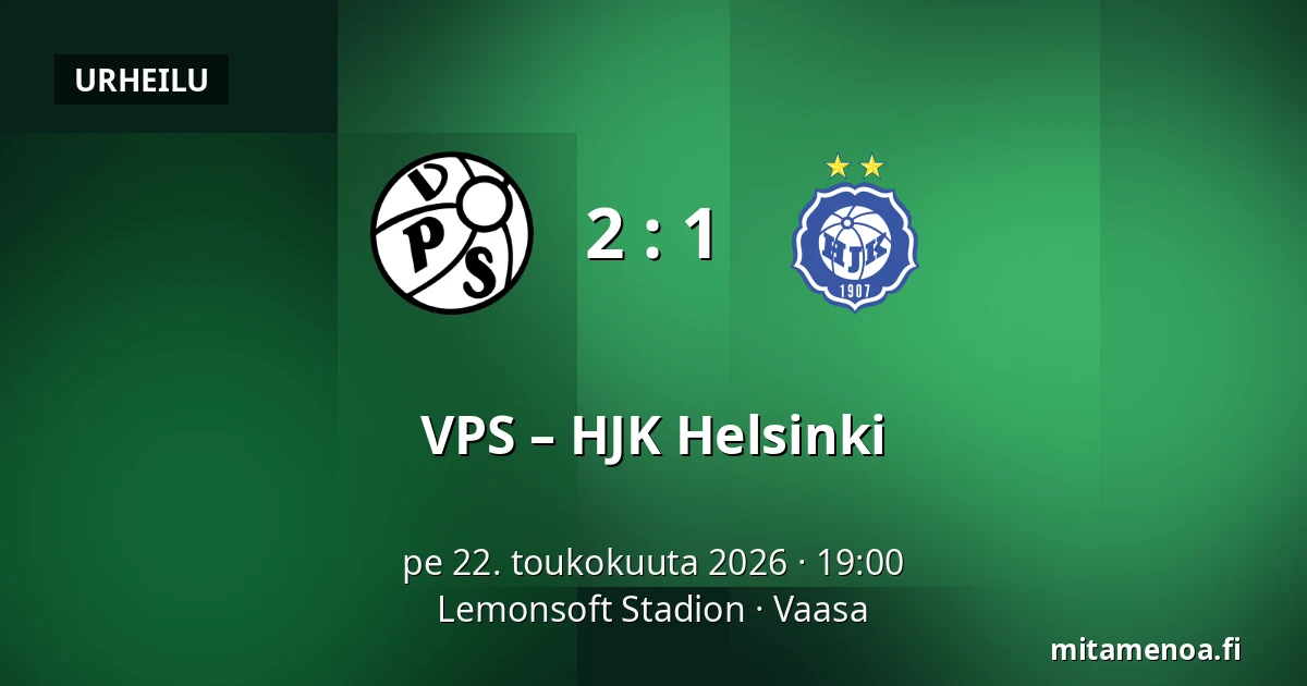 VPS – HJK Helsinki — Lemonsoft Stadion, Vaasa